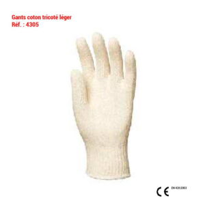 Gant coton tricoté léger  Réf. : 4305
