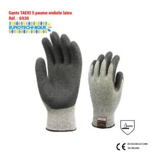Gant TAEKI 5 paume enduite latex  Réf. : 6930