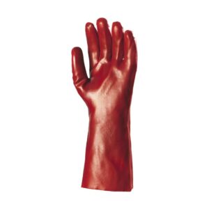 Gant PVC 36 cm, rouge enduit, modèle standard Réf 3620